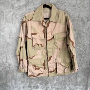 US Army DCU Desert Combat Coat Small Regular 3 Color Camo Military Surplus